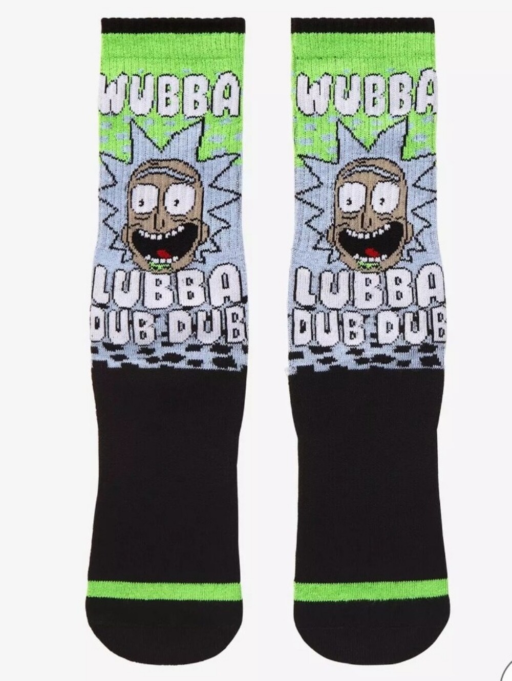 Rick & Morty 'Wubba Lubba Dub Dub' Crew Socks